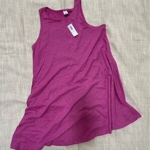 Old Navy NWT Women's Pink slub cotton Swing dress size PS
